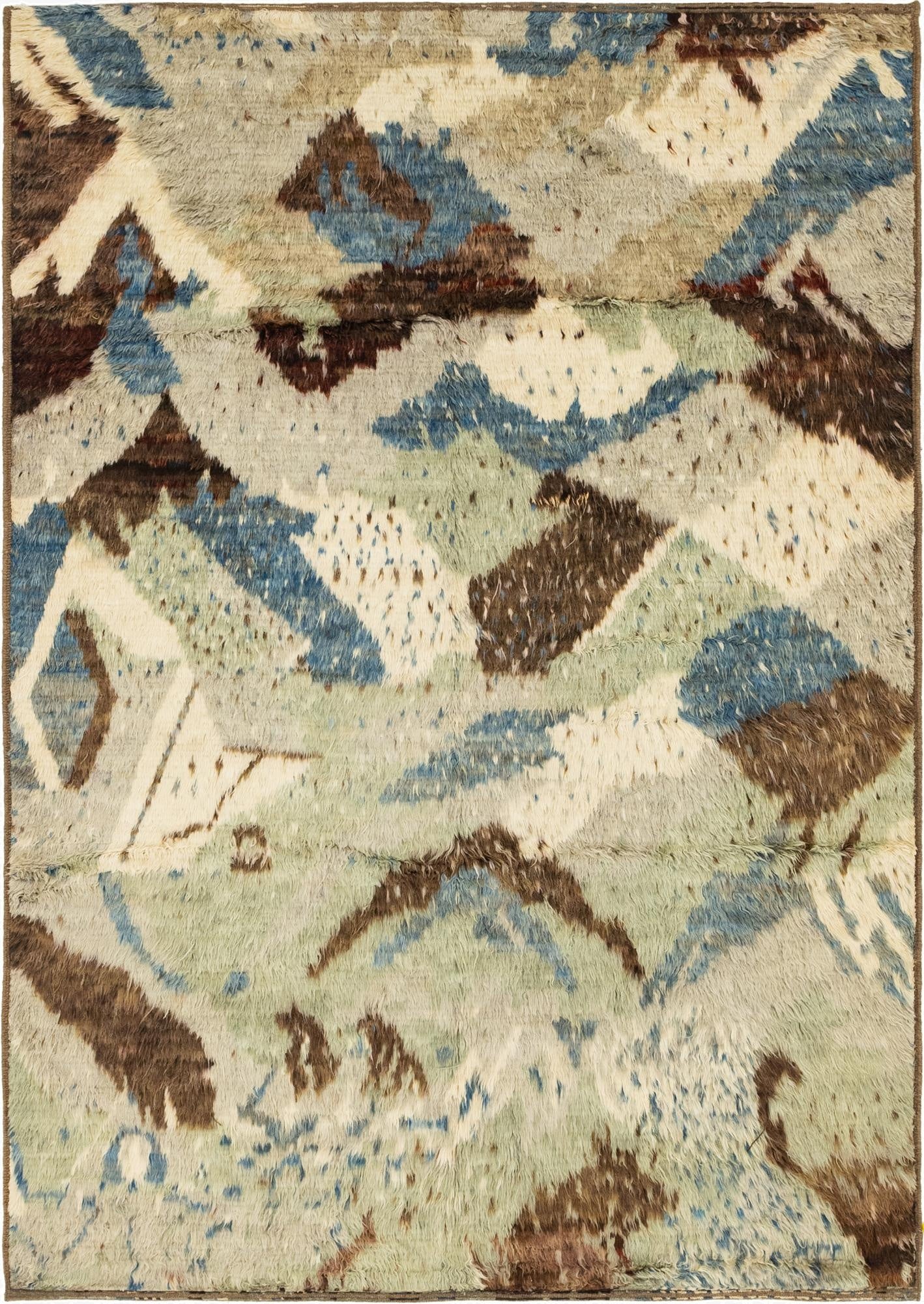 6' 7 x 9' 4  Hand Knotted Darya Wool Rug