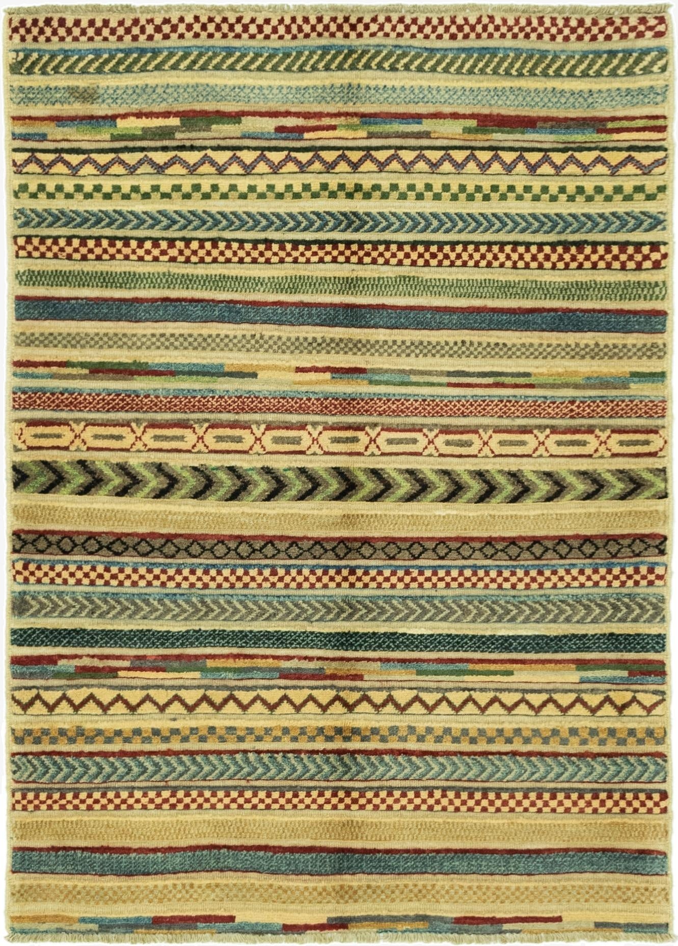 3' 5 x 4' 10  Hand Knotted Darya Rug