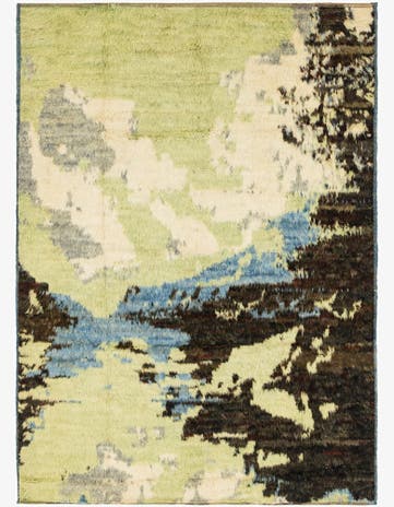 6' 2 x 9' 1 Hand Knotted Darya Wool Rug