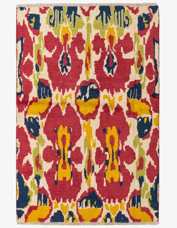 4' 7 x 6' 10 Hand Knotted Darya Wool Rug