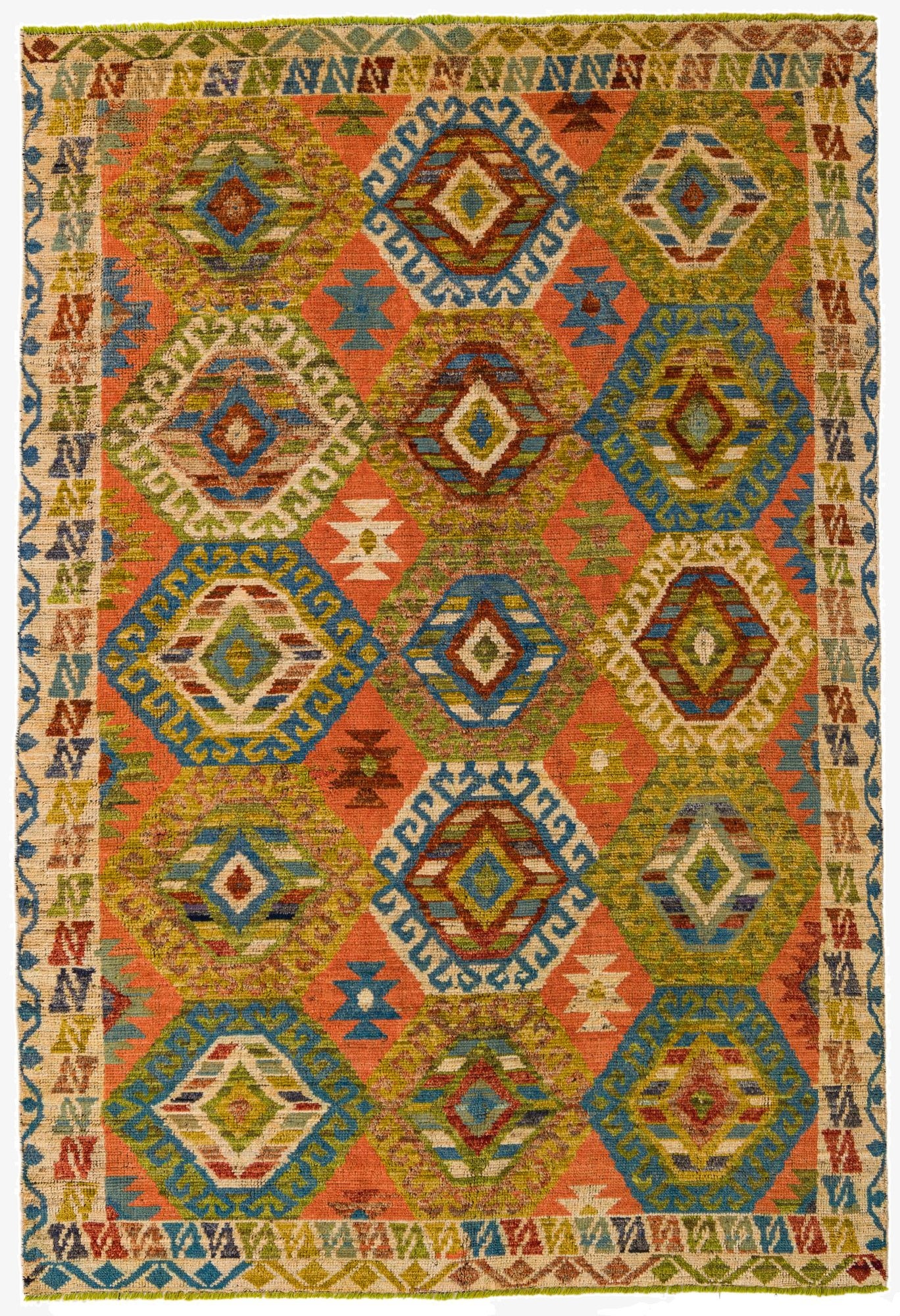 6' 8 x 9' 10  Hand Knotted Darya Wool Rug