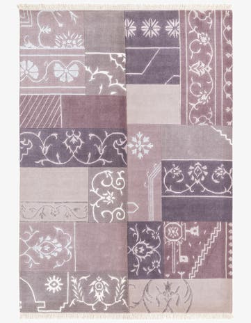 4' 7 x 6' 9 Hand Knotted Darya Wool Rug