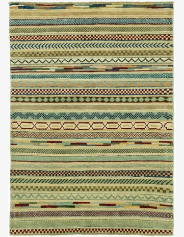 3' 4 x 4' 11 Hand Knotted Darya Rug