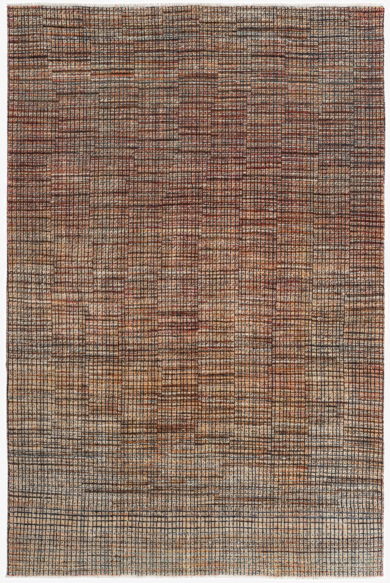 6' 1 x 9' 2  Hand Knotted Darya Wool Rug