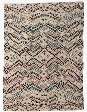 8' x 10' 9 Hand Knotted Darya Wool Rug