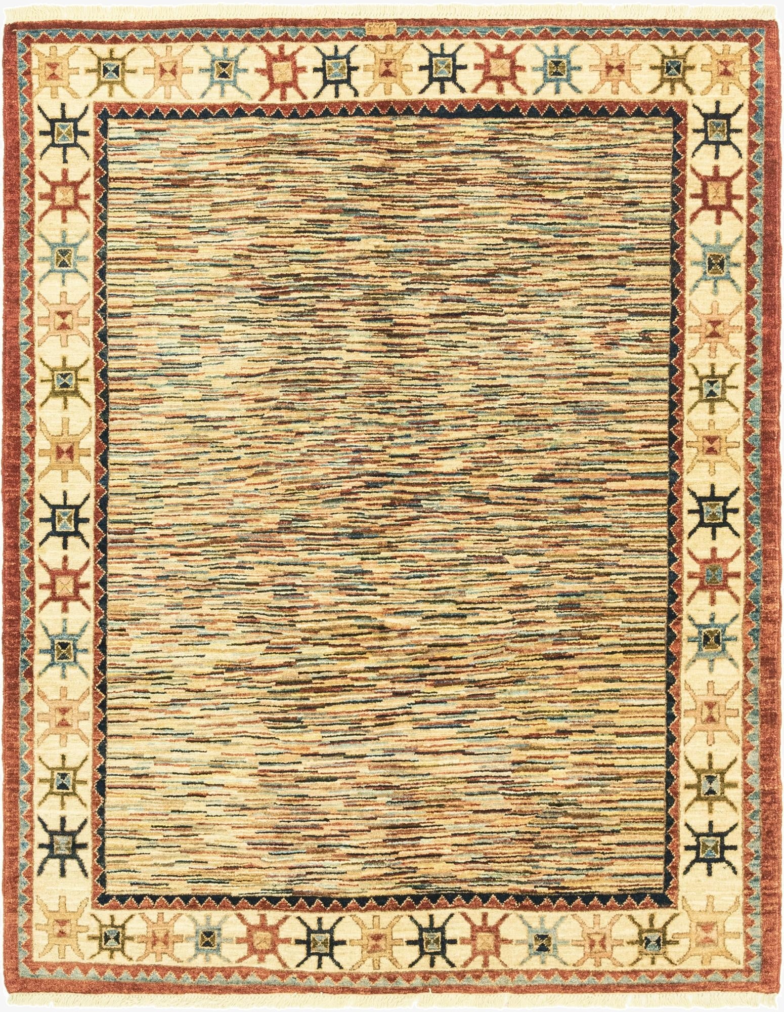 5' 1 x 6' 5  Hand Knotted Darya Oriental Rug