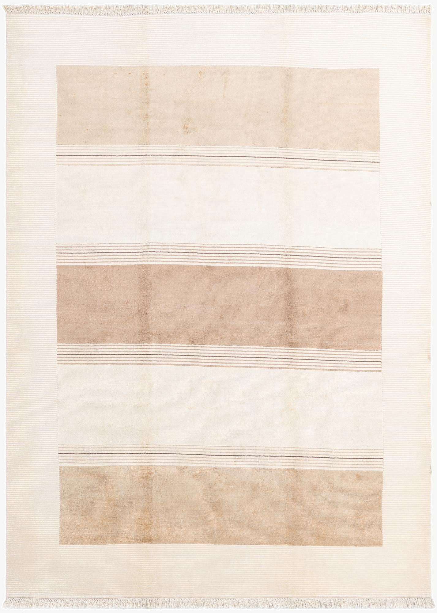 6' 9 x 9' 5  Hand Knotted Darya Wool Rug