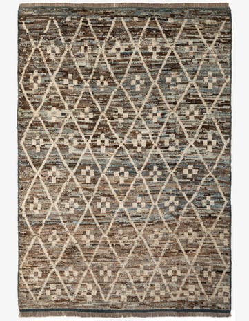 6' 9 x 9' 10 Hand Knotted Darya Wool Rug