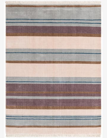 4' 11 x 6' 7 Hand Knotted Darya Wool Rug