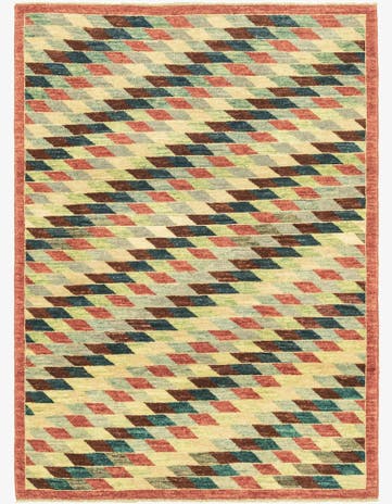 4' 1 x 5' 9 Hand Knotted Darya Oriental Rug