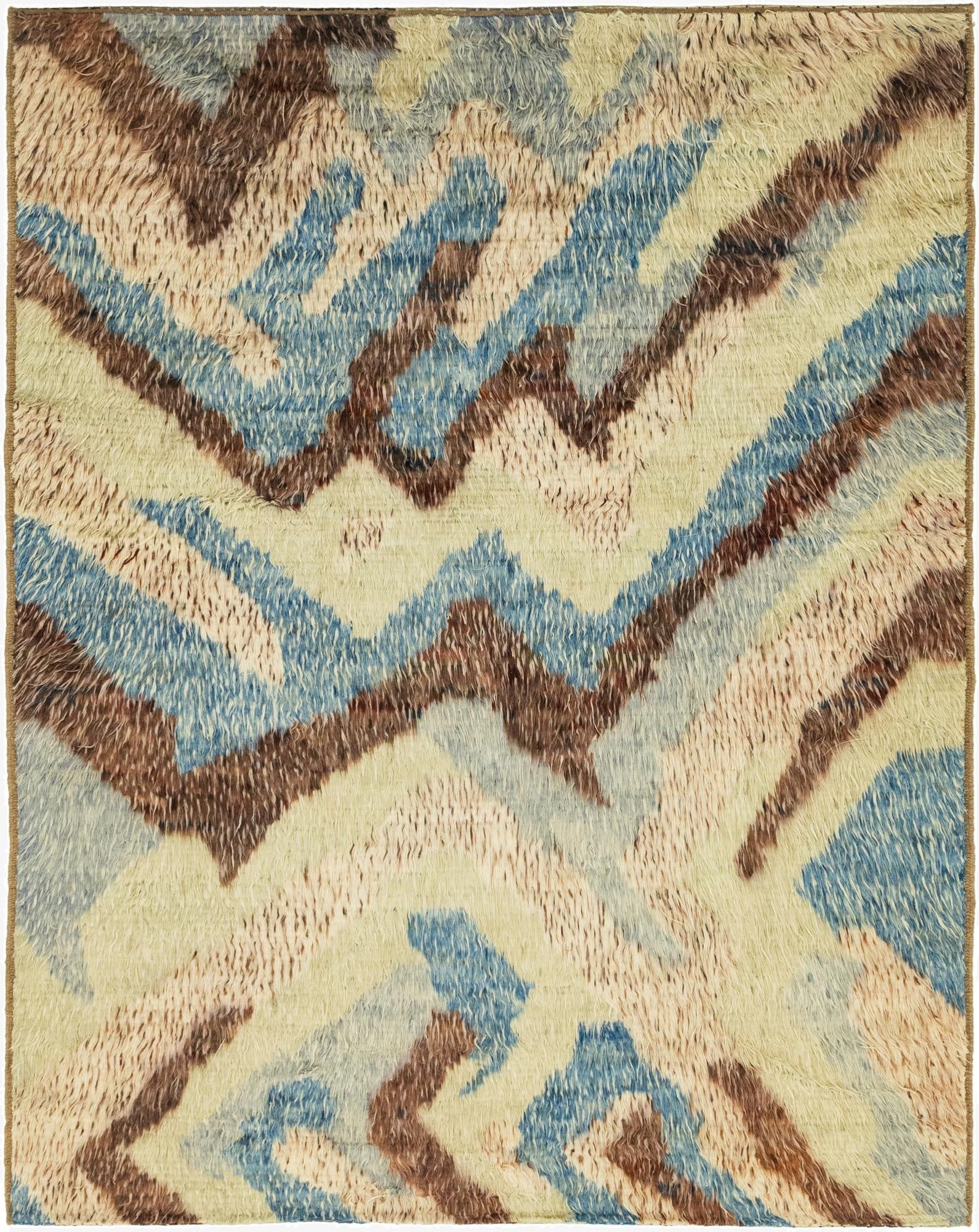 6' 7 x 8' 10  Hand Knotted Darya Wool Rug