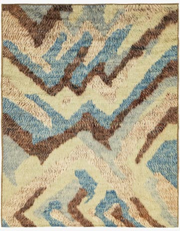 6' 7 x 8' 10 Hand Knotted Darya Wool Rug