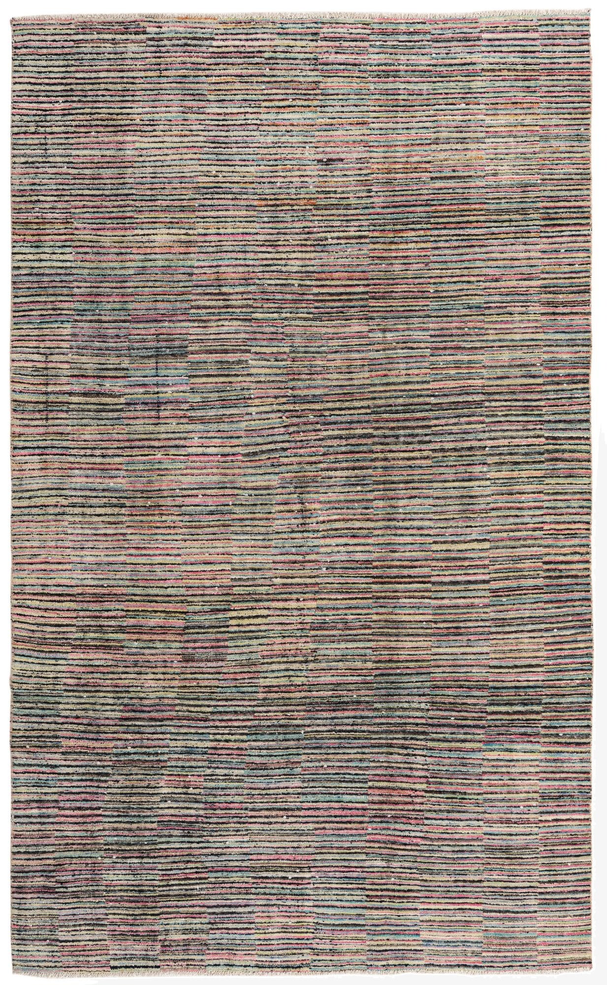 6' x 10' 3  Hand Knotted Darya Wool Rug