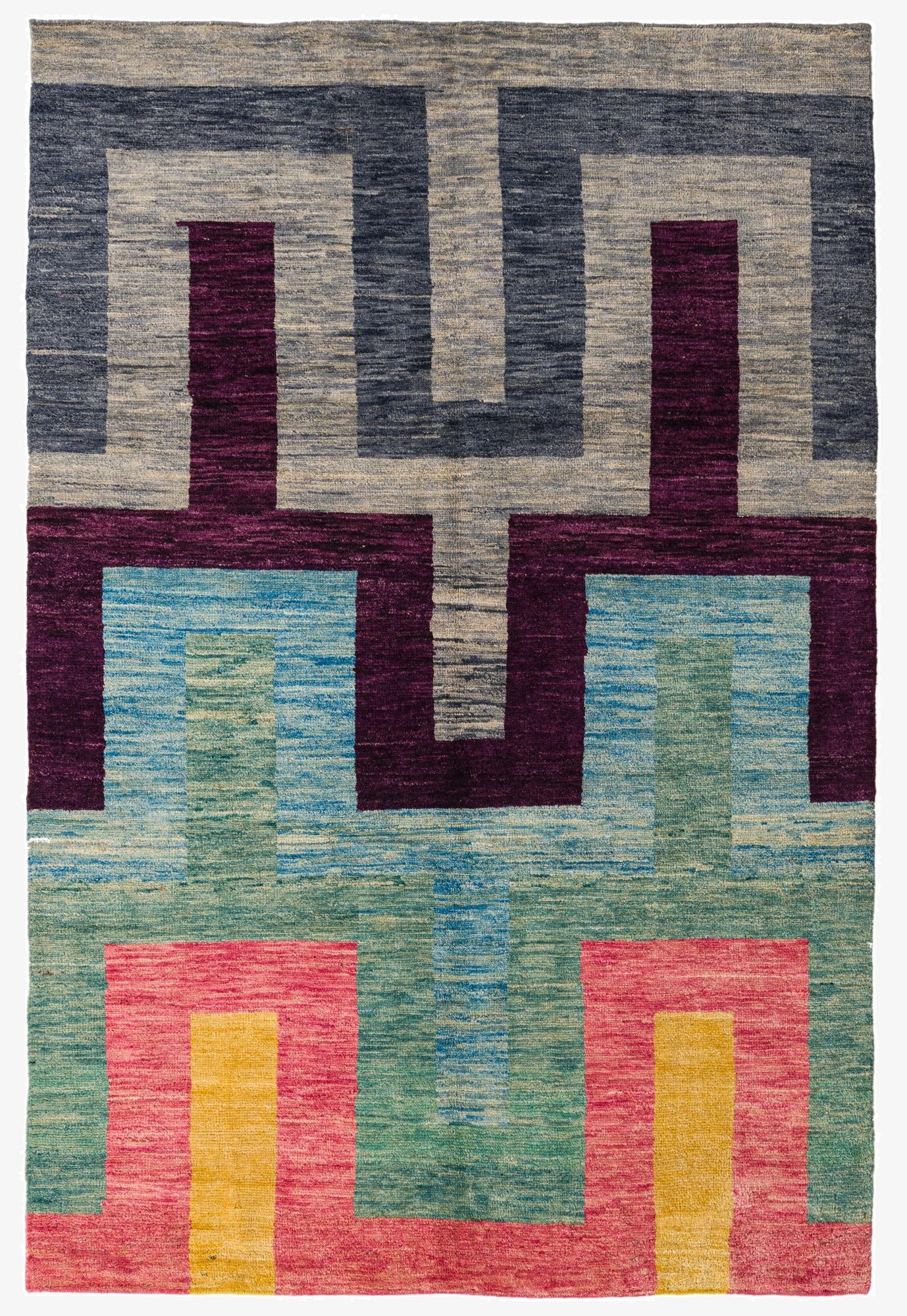 6' 6 x 9' 9  Hand Knotted Darya Wool Rug