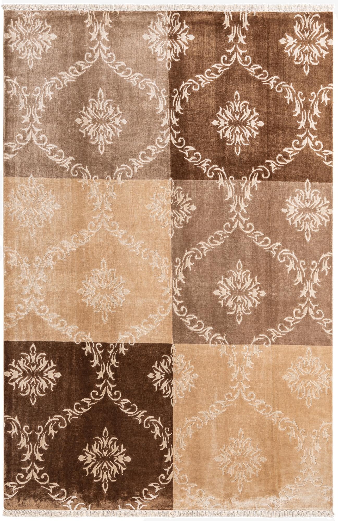 6' 7 x 9' 10  Hand Knotted Darya Wool Rug