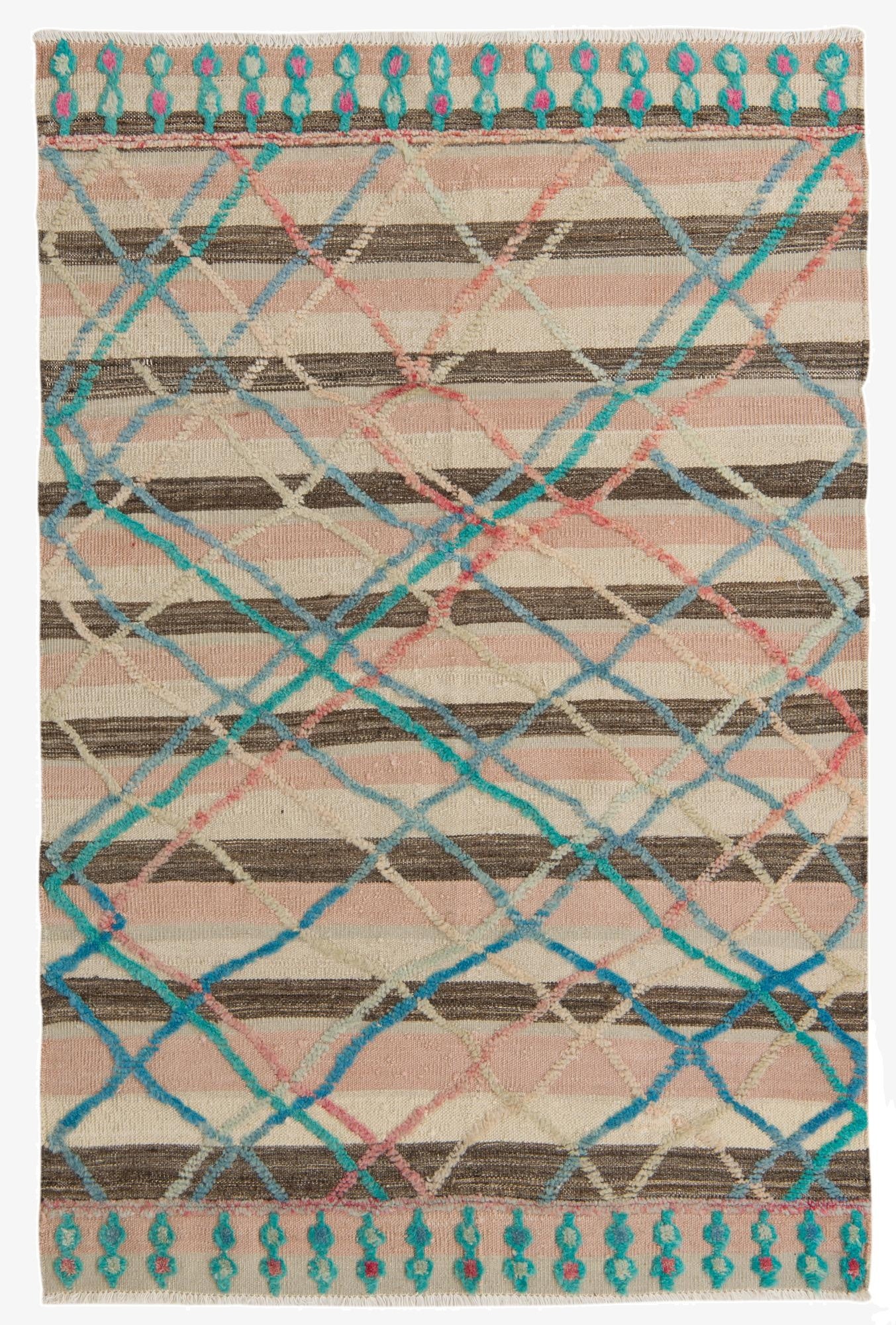 4' x 6' 1  Hand Knotted Darya Wool Rug