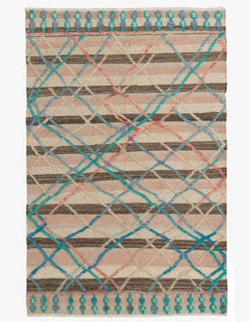 4' x 6' 1 Hand Knotted Darya Wool Rug