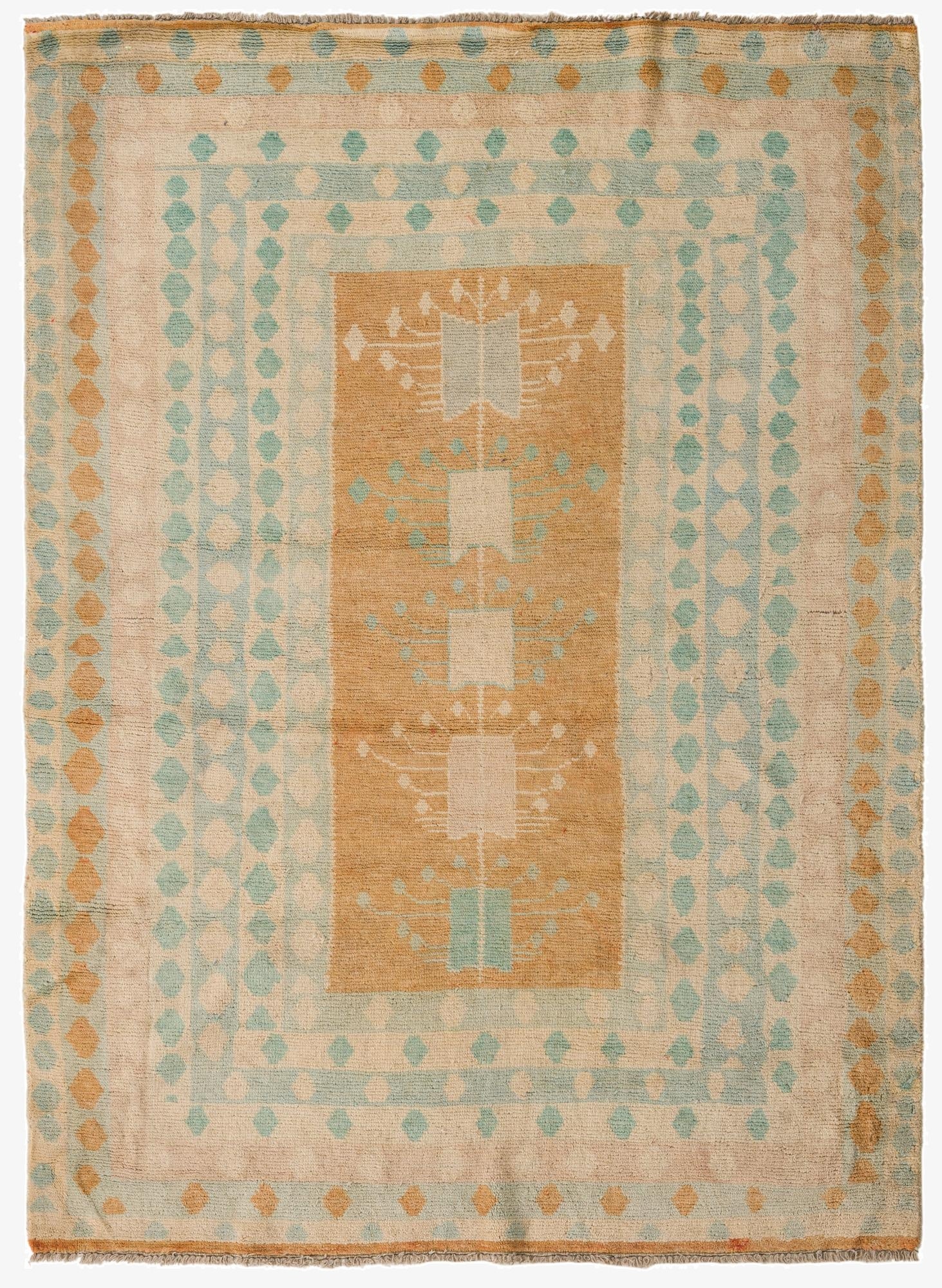 5' 4 x 7' 3  Hand Knotted Darya Wool Rug