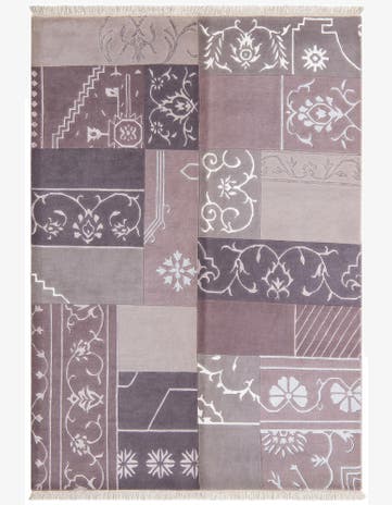 4' 6 x 6' 9 Hand Knotted Darya Wool Rug