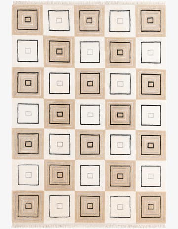 5' 7 x 7' 10 Hand Knotted Darya Wool Rug