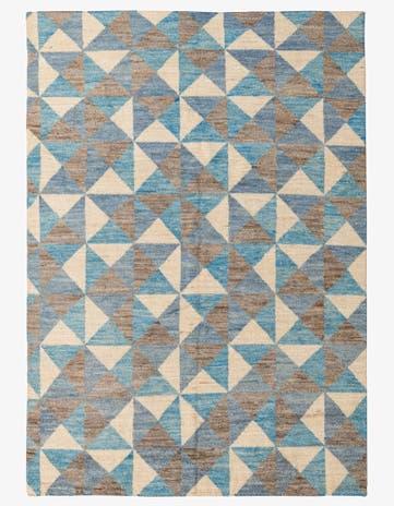 6' 5 x 8' 5 Hand Knotted Darya Wool Rug