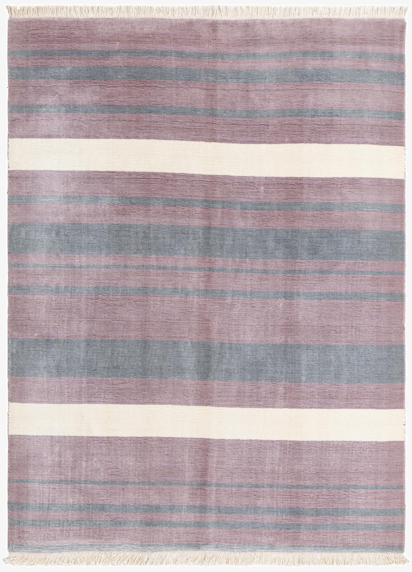 4' 11 x 6' 8  Hand Knotted Darya Wool Rug