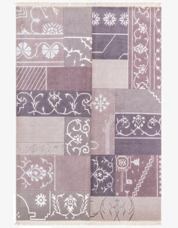 4' 7 x 6' 9 Hand Knotted Darya Wool Rug