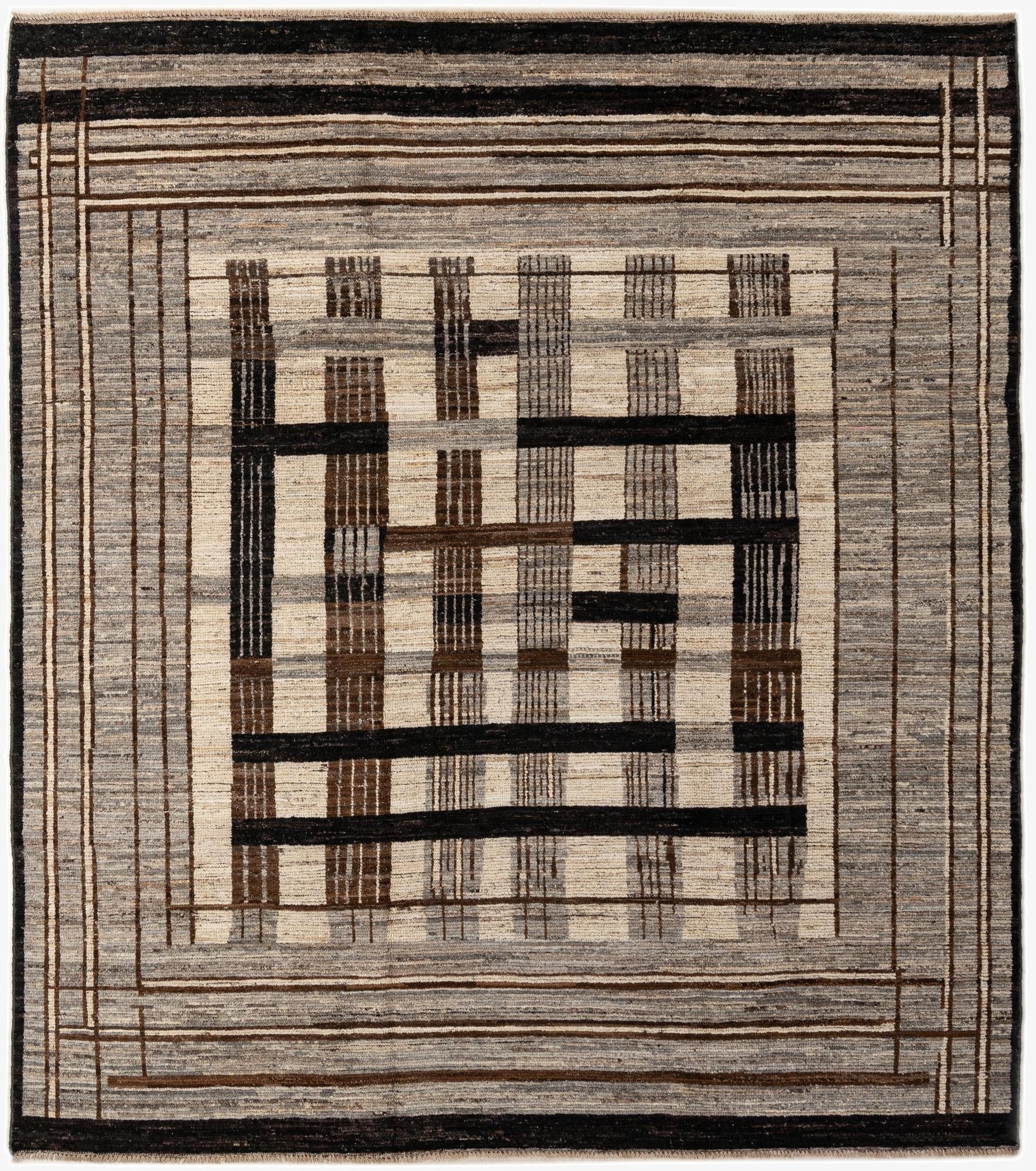 8' 6 x 9' 6  Hand Knotted Darya Wool Rug