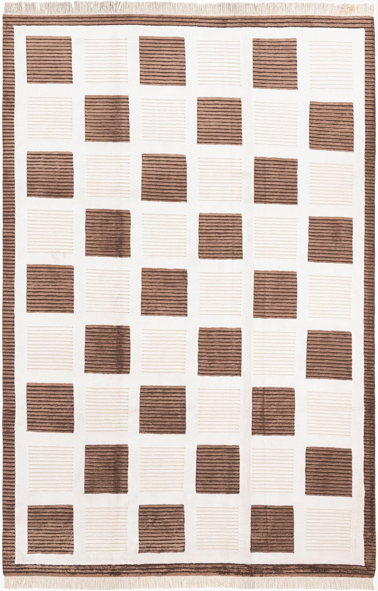 6' 7 x 10'  Hand Knotted Darya Wool Rug