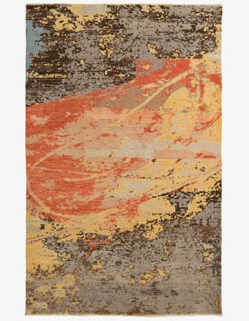 5' 10 x 9' 4 Hand Knotted Darya Wool Rug