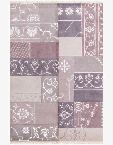 4' 7 x 6' 9 Hand Knotted Darya Wool Rug