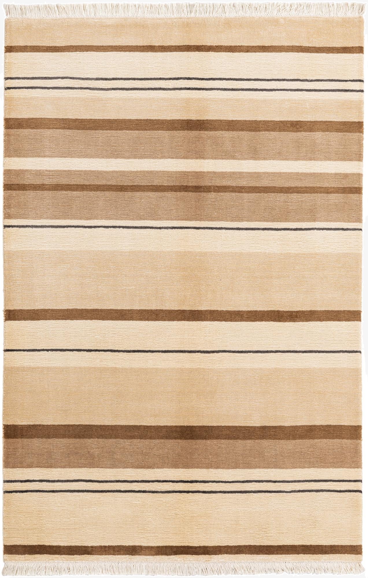 3' 11 x 5' 11 Hand Knotted Darya Wool Rug