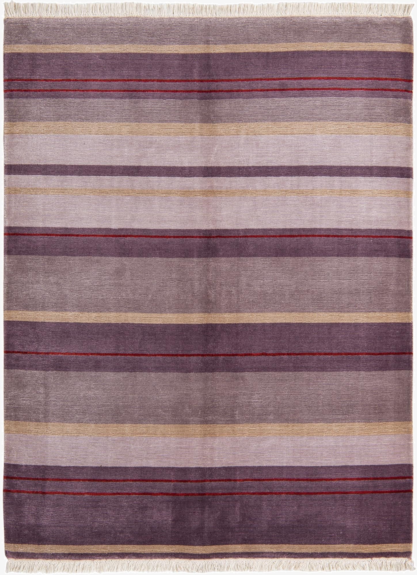 4' 11 x 6' 7  Hand Knotted Darya Wool Rug