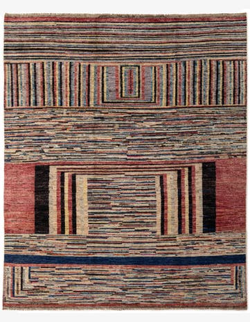 8' 3 x 9' 9 Hand Knotted Darya Wool Rug