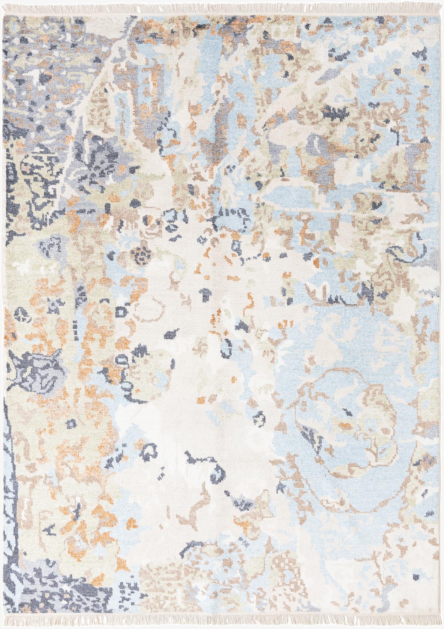 5' 7 x 7' 9  Hand Knotted Darya Wool Rug