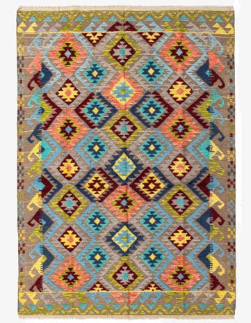 5' 11 x 8' 6 Hand Knotted Darya Wool Rug