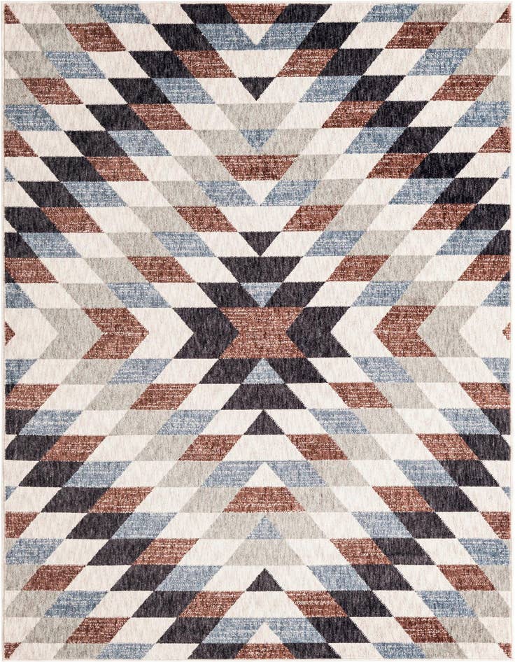Detail image of 5' 3 x 8' Eco Southwestern Rug