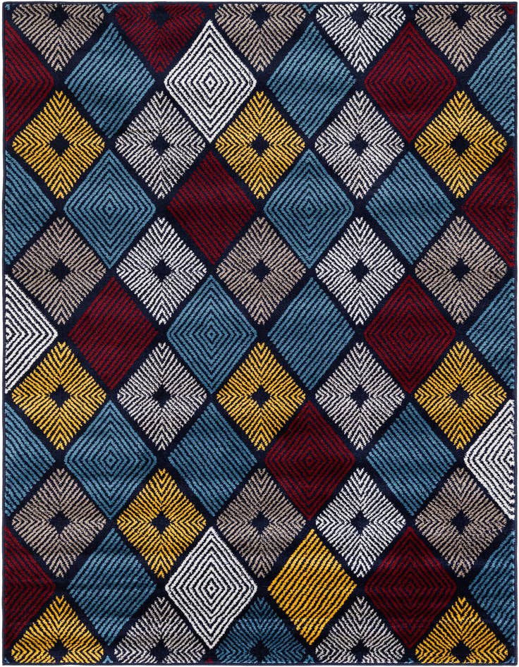 Detail image of 5' 2 x 7' 6 Eco Trellis Rug