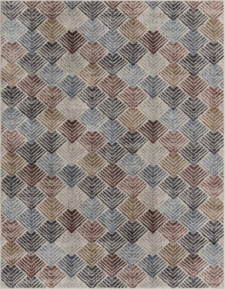 Detail image of 5' 3 x 8' Eco Trellis Rug