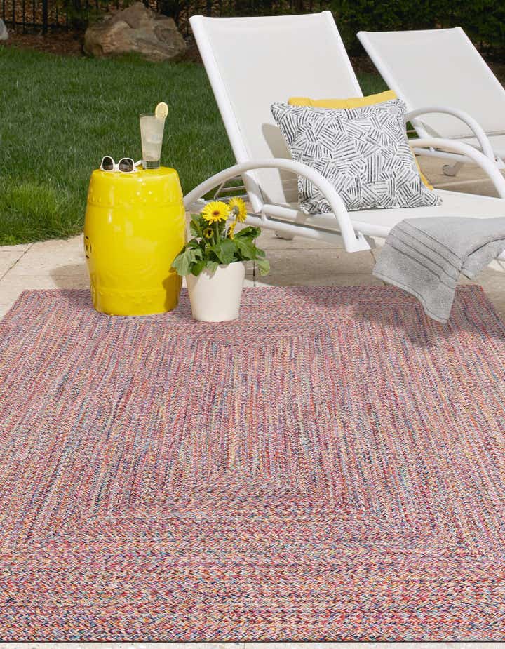 5' 3 x 8' Easy-Clean Eco Verse Washable Indoor / Outdoor Rug