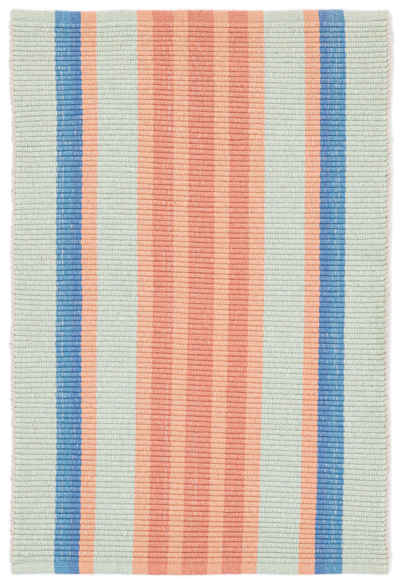 2' x 3' 1 Hand Woven Flatweave Cotton Dhurrie Rug