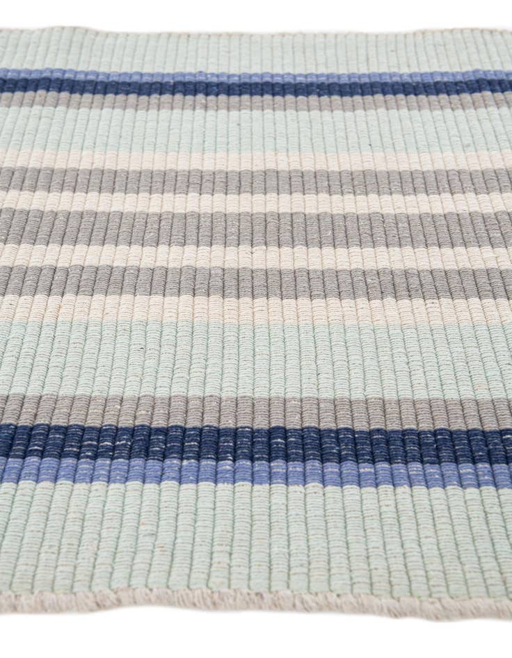 Detail image of 2' 1 x 3' 2 Hand Woven Flatweave Cotton Dhurrie Rug