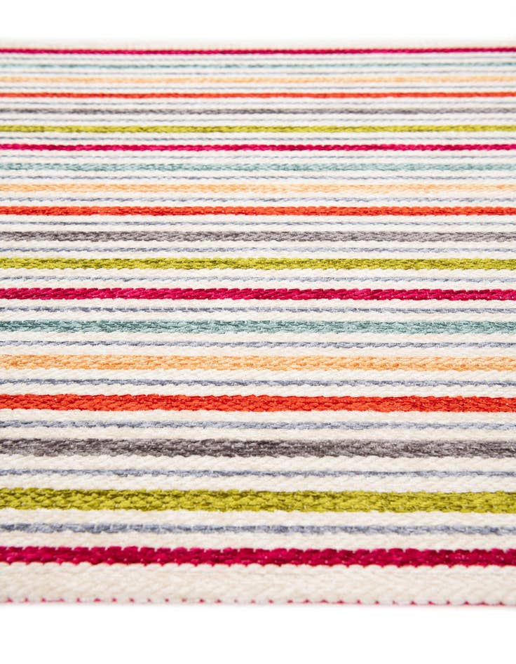 Detail image of 1' 10 x 2' 10 Flatweave Cotton Dhurrie Rug