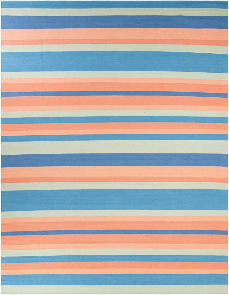 Detail image of 10' x 14' 1 Hand Woven Flatweave Cotton Dhurrie Rug