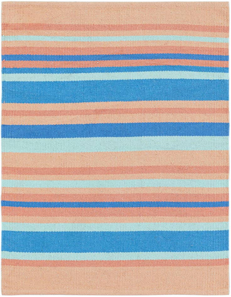 Detail image of 2' x 3' 1 Hand Woven Flatweave Cotton Dhurrie Rug
