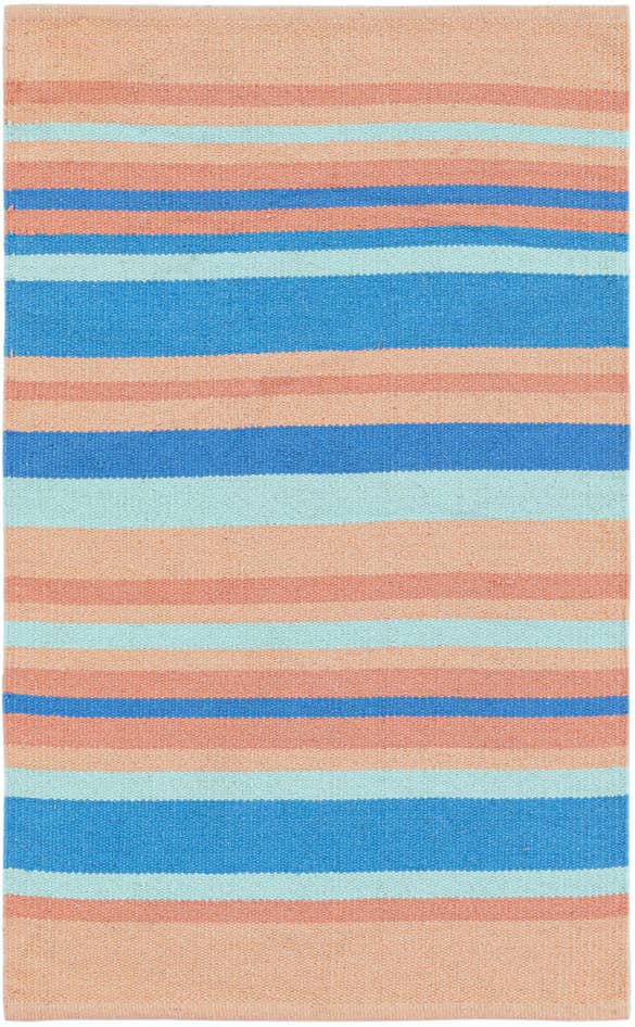 Detail image of 2' x 3' 1 Hand Woven Flatweave Cotton Dhurrie Rug