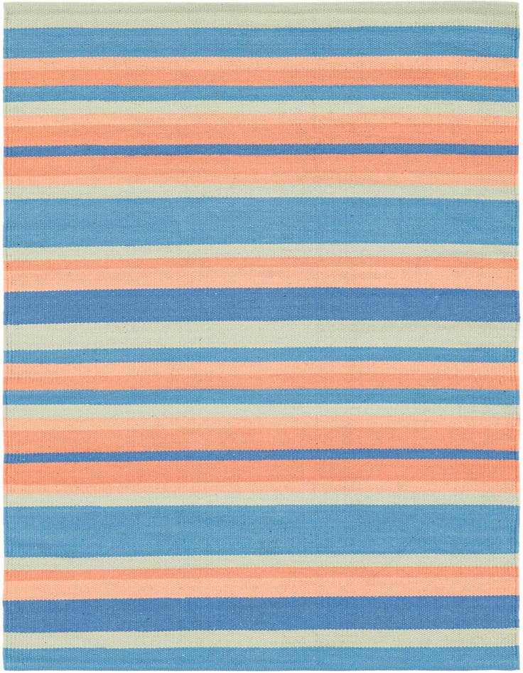 Detail image of 3' 1 x 5' 1 Hand Woven Flatweave Cotton Dhurrie Rug
