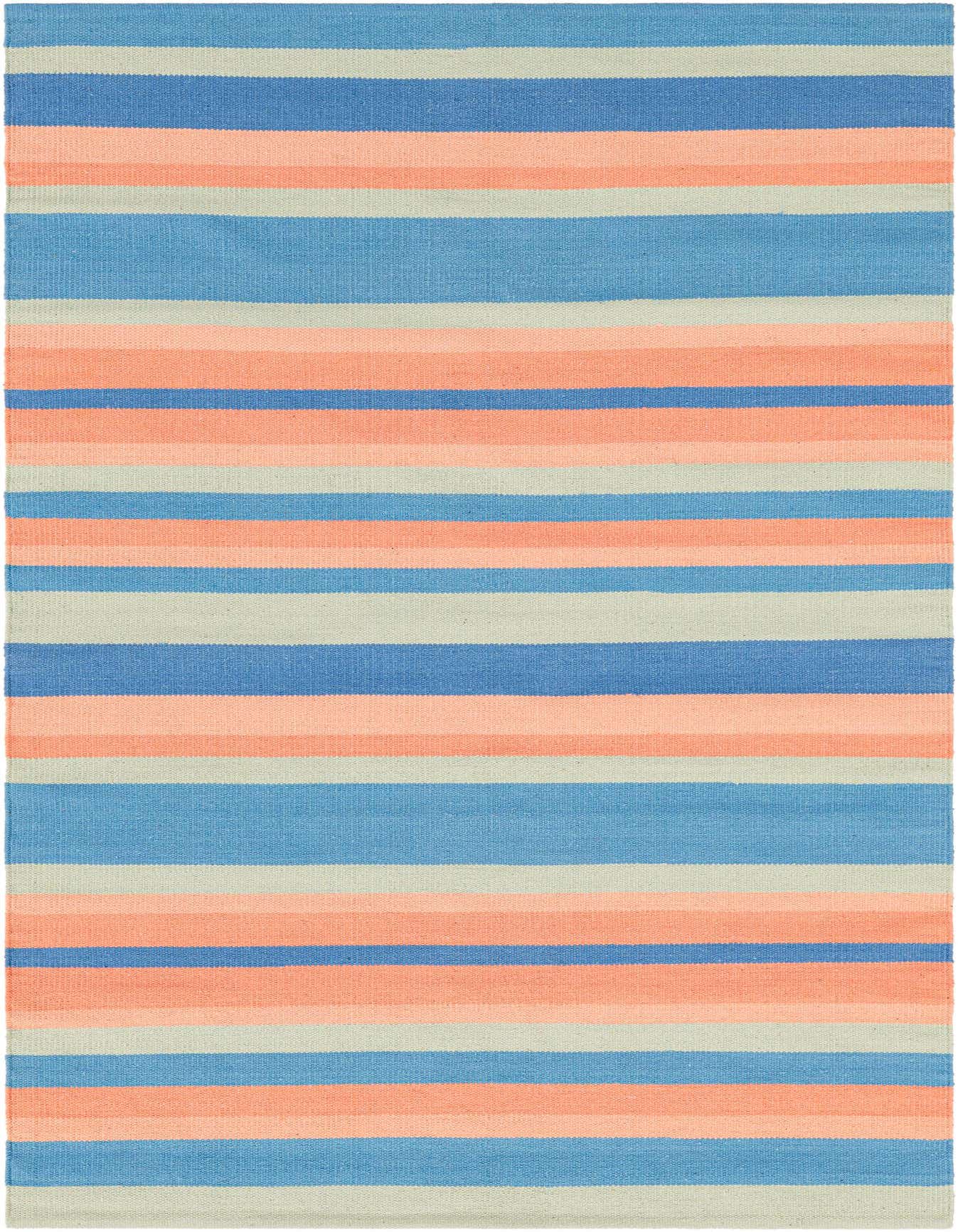 4' 1 x 6' 1 Hand Woven Flatweave Cotton Dhurrie Rug