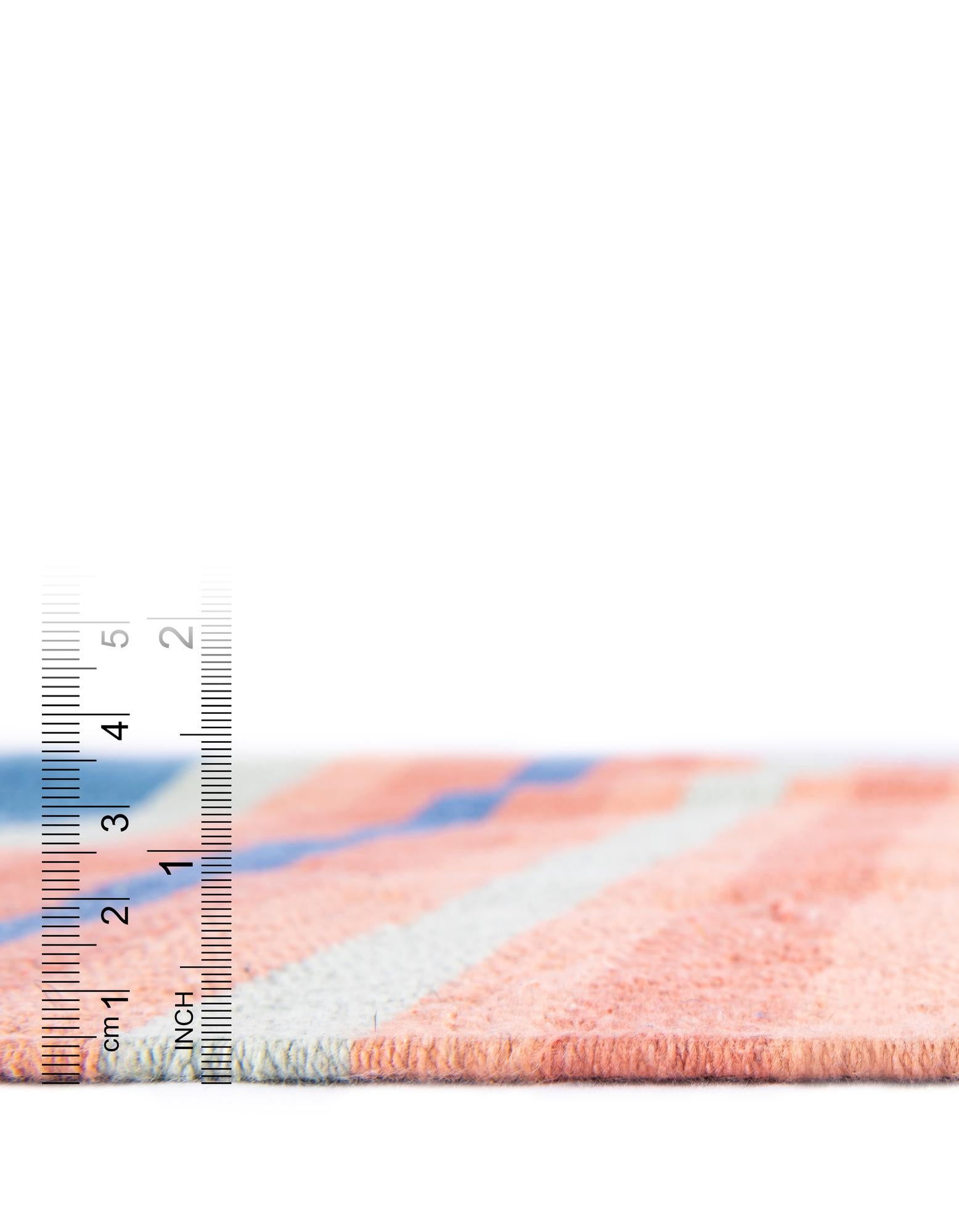 Custom Multi  Hand Woven Flatweave Cotton Dhurrie Rug