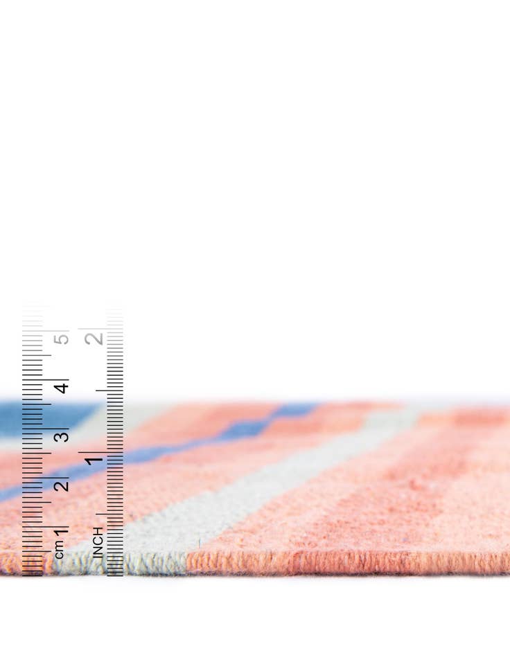 Detail image of 7' 10 x 10' Hand Woven Flatweave Cotton Dhurrie Rug